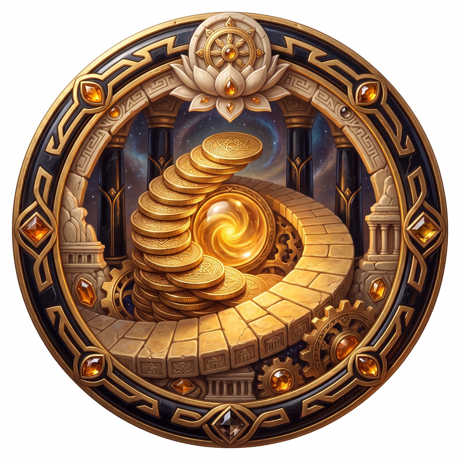 Finances pillar medallion
