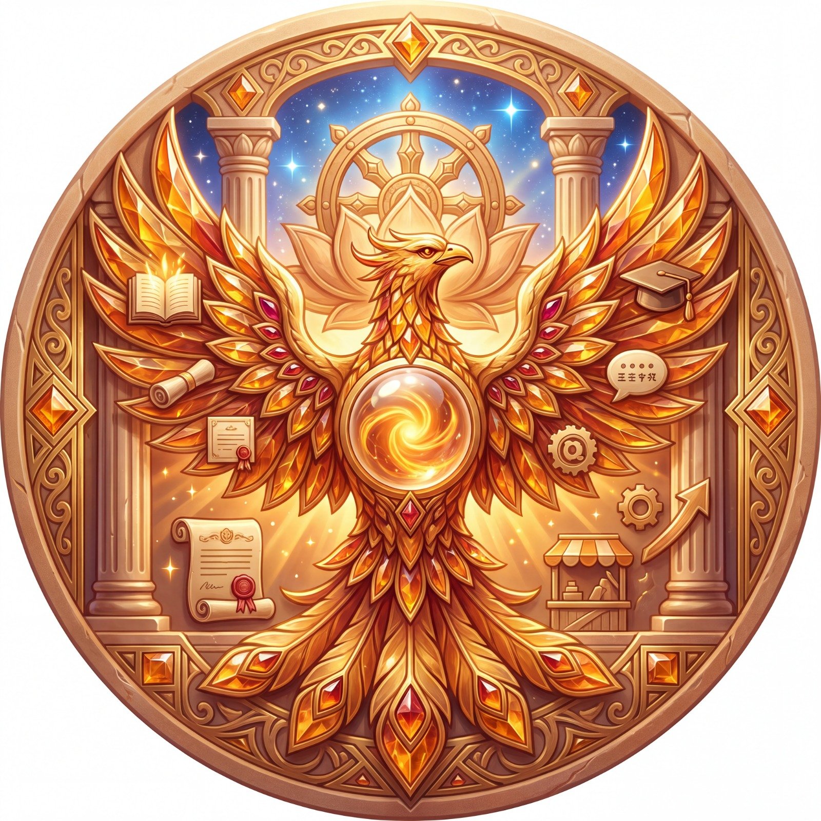 Growth pillar medallion