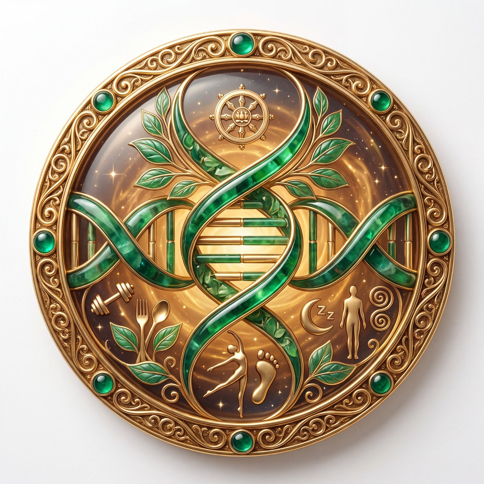Health pillar medallion